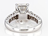 Moissanite Platineve Ring 3.38ctw DEW.