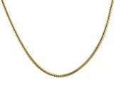 18k Yellow Gold Over Stainless Steel Chain