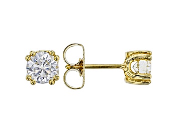 Sterling Silver & 18K Gold Accent Open Design Circle Earrings