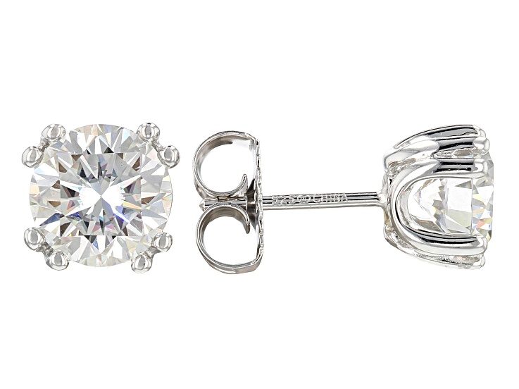 jtv moissanite stud earrings