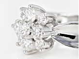 Moissanite Platineve™ ring .70ctw DEW