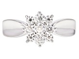 Moissanite Platineve™ ring .70ctw DEW