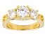 Moissanite 14k Yellow Gold Over Silver Ring 2.00ctw DEW