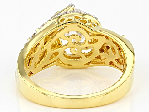 VTG JPG Gold-tone Key to Heaven Ring-