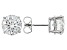 Moissanite Fire® 3.80ctw Diamond Equivalent Weight Round 14k White Gold Stud Earrings