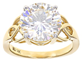 Bridal Rings Ring Sets More Jtv Moissanite 14k Yellow Gold Ring 4 75ct D E W
