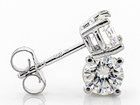 jtv moissanite stud earrings