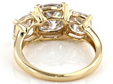 Moissanite 14k Yellow Gold Ring 4.60ctw D.E.W