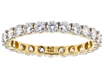 Moissanite 14k Yellow Gold Eternity Band Ring 1.44ctw DEW