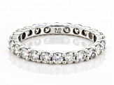 Moissanite 14k White Gold Eternity Band Ring 1.44ctw DEW - MSJ465B ...