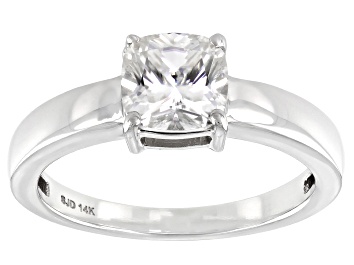 Picture of Moissanite 14k white gold ring 1.30ct DEW.