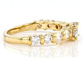 Moissanite 3k yellow gold ring 1.40ctw DEW.