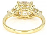Moissanite 10k Yellow Gold Ring 3.00ctw DEW.