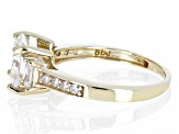 Moissanite 10k Yellow Gold Ring 3.00ctw DEW