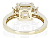 Moissanite 10k Yellow Gold Ring 3.00ctw DEW