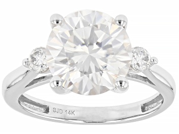 Picture of Moissanite 14k White Gold Ring 3.86ctw DEW