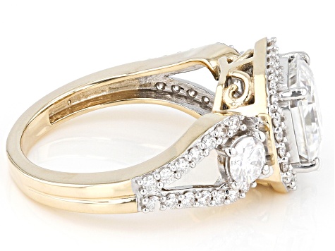 Moissanite 10k Yellow Gold Engagement Ring 3.94ctw DEW - MSJ586 | JTV.com