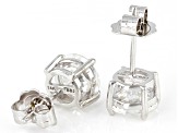 Moissanite 14k White Gold Stud Earrings 3.00ctw DEW.