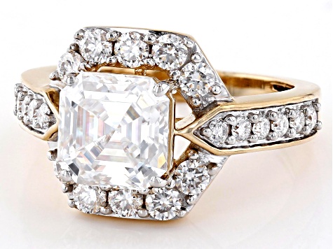 Moissanite 10k Yellow Gold Ring 3.92ctw DEW. - MSJ604A | JTV