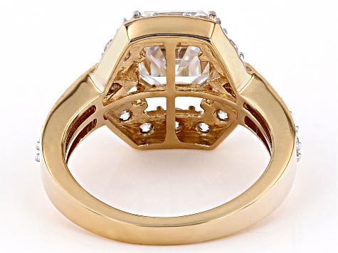 Moissanite 10k Yellow Gold Ring 3.92ctw DEW. - MSJ604A | JTV