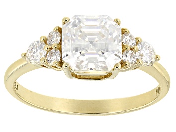 Picture of Moissanite 10k Yellow Gold Ring 2.17ctw DEW.