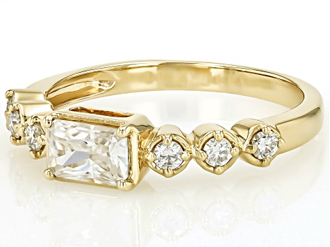 Moissanite 10k Yellow Gold Band Ring .88ctw DEW - MSJ610 | JTV