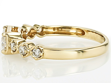 Moissanite 10k Yellow Gold Band Ring .88ctw DEW - MSJ610 | JTV