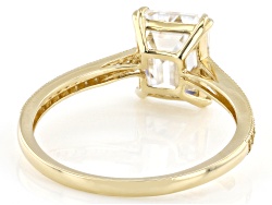 Moissanite 14k Yellow Gold Ring 2.76ctw DEW.