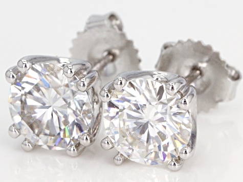 jtv moissanite stud earrings