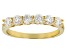 Moissanite 14k Yellow Gold Over Silver Ring .96ctw DEW