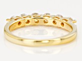Moissanite 14k Yellow Gold Over Silver Band Ring .96ctw DEW