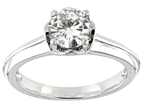 Moissanite Ring Platineve™ 1.00ct DEW