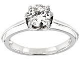 Moissanite Ring Platineve™ 1.00ct DEW