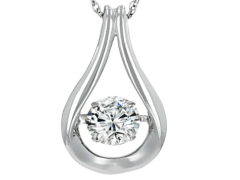 Moissanite Pendant Platineve ™ 1.20ctw DEW.