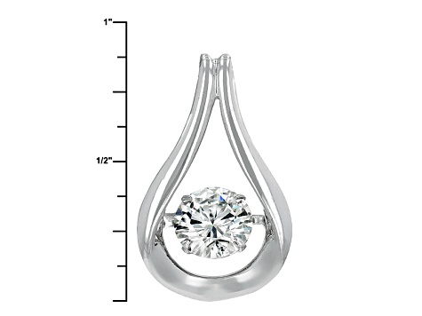 Moissanite Pendant Platineve ™ 1.20ctw DEW.