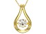 Moissanite Pendant 14k Yellow Gold Over Silver 1.20ctw DEW.