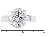 Moissanite Ring Platineve 4.20ct DEW