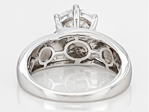 Moissanite Platineve Ring 1.90ct DEW