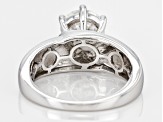 Moissanite Platineve Ring 1.90ct DEW