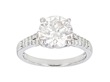 Picture of Moissanite Ring Platineve™ 3.87ctw DEW