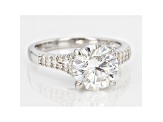 Moissanite Ring Platineve™ 3.87ctw DEW