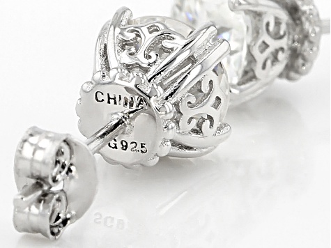 jtv moissanite stud earrings