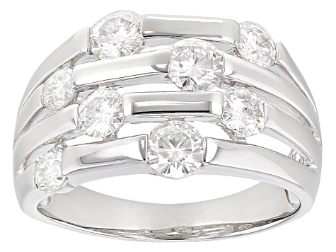 Moissanite  Platineve Ring 2.00ctw DEW