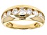 Moissanite 14k Yellow Gold Over Silver Ring 1.12ctw DEW