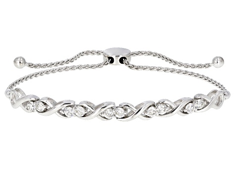 Moissanite Adjule Bracelet Platineve 1 30ctw Dew Msn788 Jtv Moissanite Adjule Bracelet Platineve 1 30ctw Dew