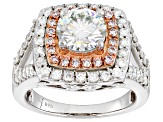 Moissanite And Pink Diamond Ring Platineve™