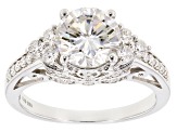 Moissanite Platineve Ring 3.50ctw D.E.W