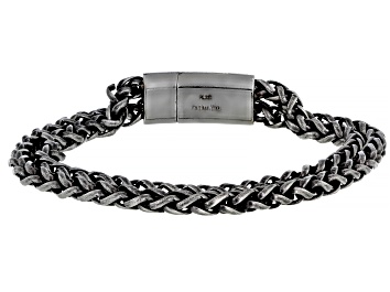 Picture of Stainless Steel Double Row Mens Link Bracelet