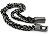 Stainless Steel Double Row Mens Link Bracelet