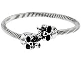 Stainless Steel Mens Skull Bracelet.